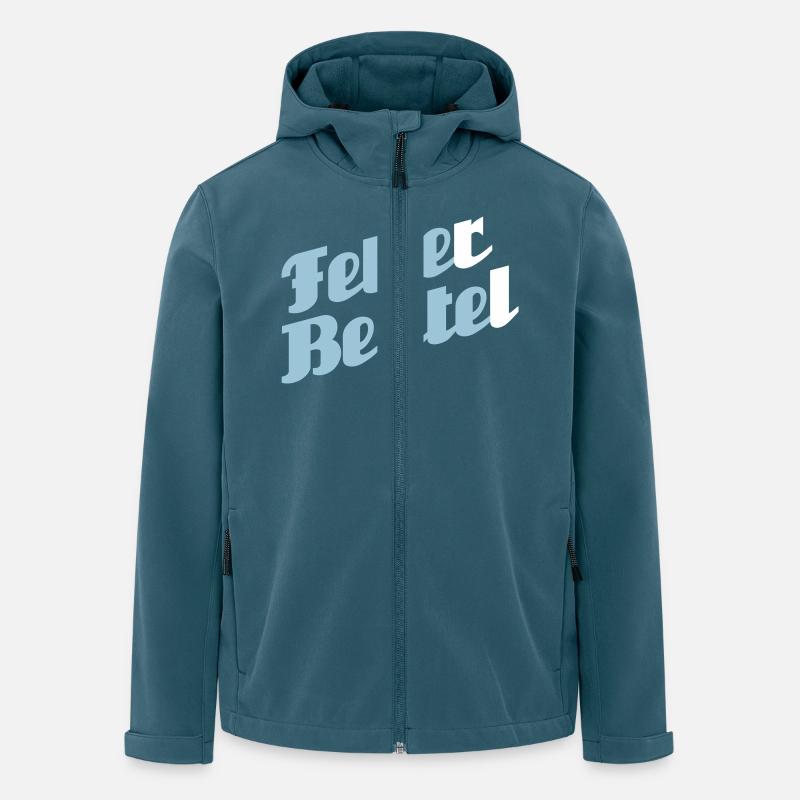 Fette(r) Beute(l) - Recycelte Männer Softshell-Jacke von Stanley/Stella - Dunkles Petrol