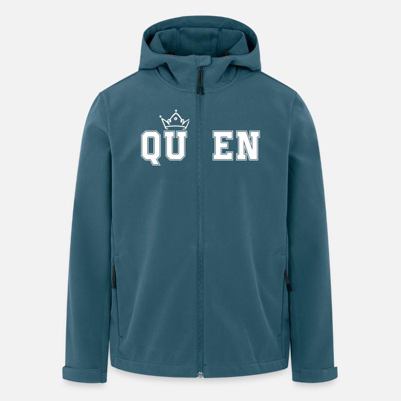 queen - Recycelte Männer Softshell-Jacke von Stanley/Stella - Dunkles Petrol