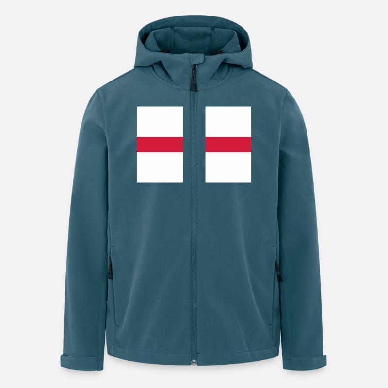 england flag - Recycelte Männer Softshell-Jacke von Stanley/Stella - Dunkles Petrol