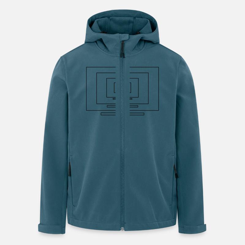 Bild in Bild Schleife - Recycelte Männer Softshell-Jacke von Stanley/Stella - Dunkles Petrol