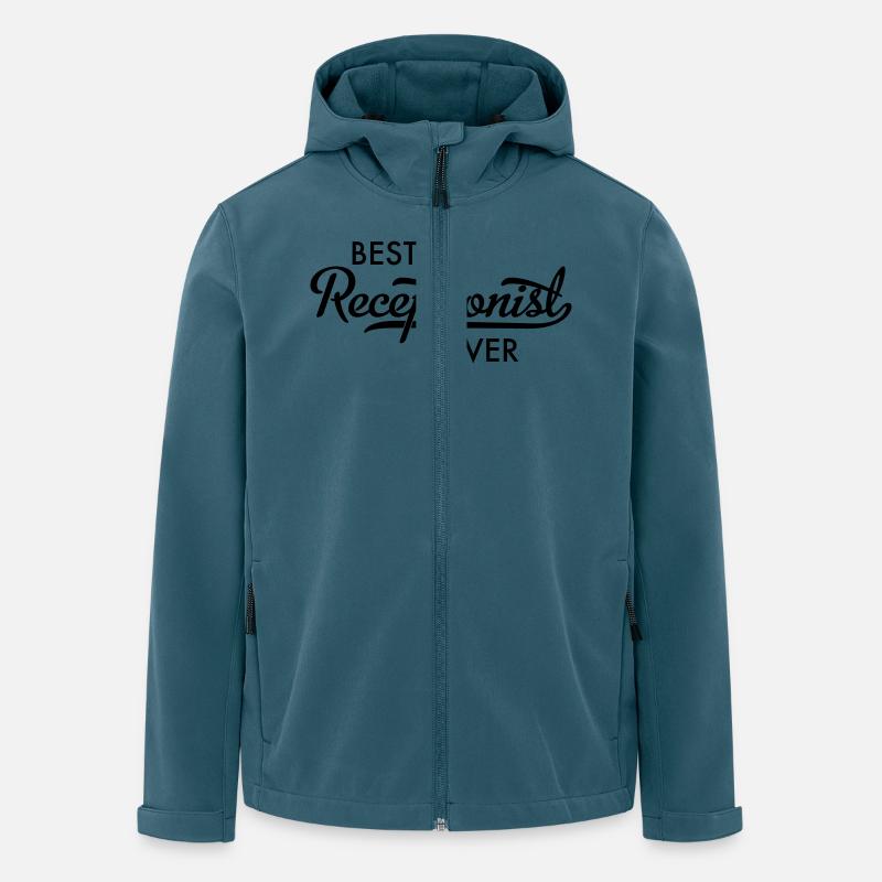 Rezpetionist - Recycelte Männer Softshell-Jacke von Stanley/Stella - Dunkles Petrol