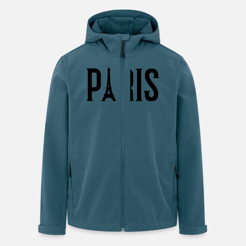 paris - Recycelte Männer Softshell-Jacke von Stanley/Stella - Dunkles Petrol