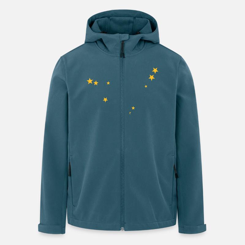 Steinbock Sternbild - Recycelte Männer Softshell-Jacke von Stanley/Stella - Dunkles Petrol
