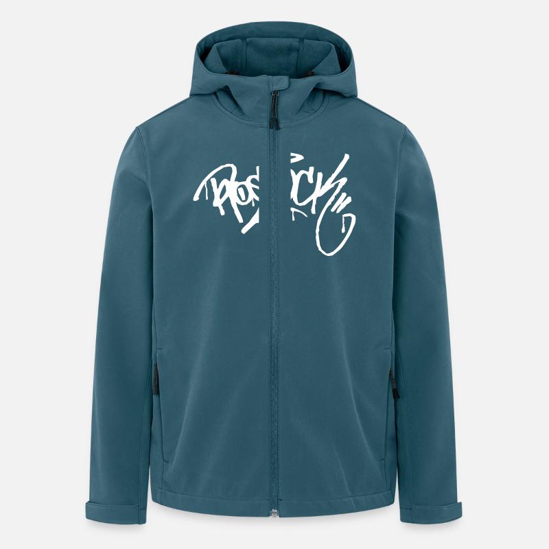 Rostock Ultra Graffit Fanshirt - Recycelte Männer Softshell-Jacke von Stanley/Stella - Dunkles Petrol