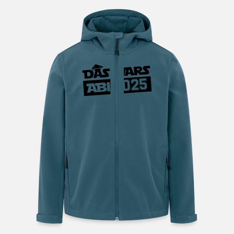 abi das wars 2025 - Recycelte Männer Softshell-Jacke von Stanley/Stella - Dunkles Petrol