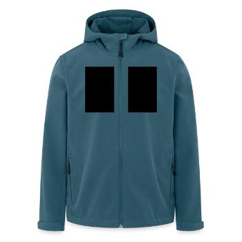 Flagge Deutschland - Recycelte Männer Softshell-Jacke von Stanley/Stella - Dunkles Petrol - Vorne - AI Model Male 185 light (185cm)