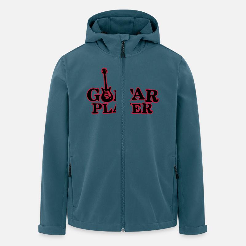 guitar_player_112013_a_2c - Recycelte Männer Softshell-Jacke von Stanley/Stella - Dunkles Petrol