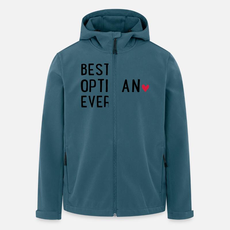 Optiker - Recycelte Männer Softshell-Jacke von Stanley/Stella - Dunkles Petrol