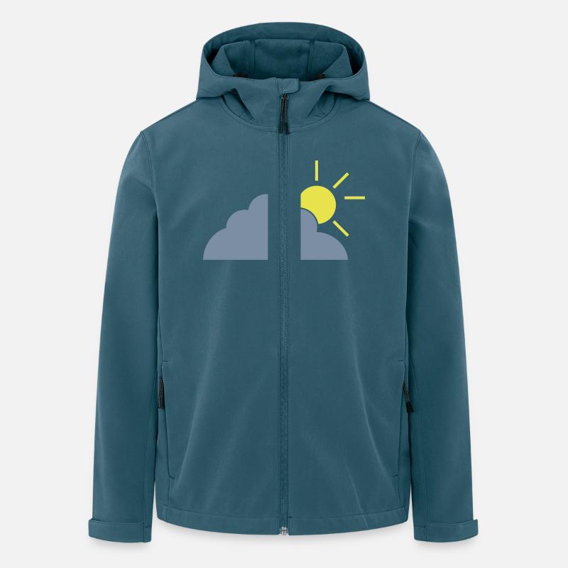 Lightly clouded - Recycelte Männer Softshell-Jacke von Stanley/Stella - Dunkles Petrol