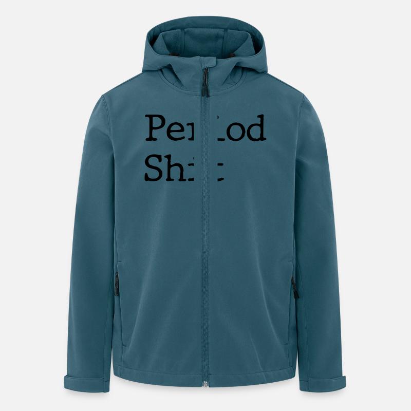 merde de période - Veste softshell homme en polyester recyclé Stanley/Stella - bleu pétrole foncé