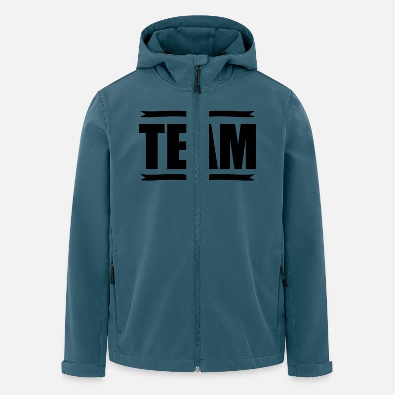 équipe - Veste softshell homme en polyester recyclé Stanley/Stella - bleu pétrole foncé