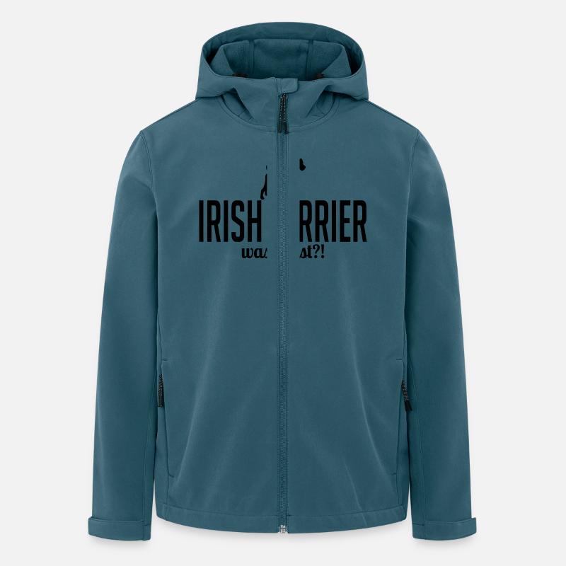 IRISH TERRIER was sonst - Recycelte Männer Softshell-Jacke von Stanley/Stella - Dunkles Petrol