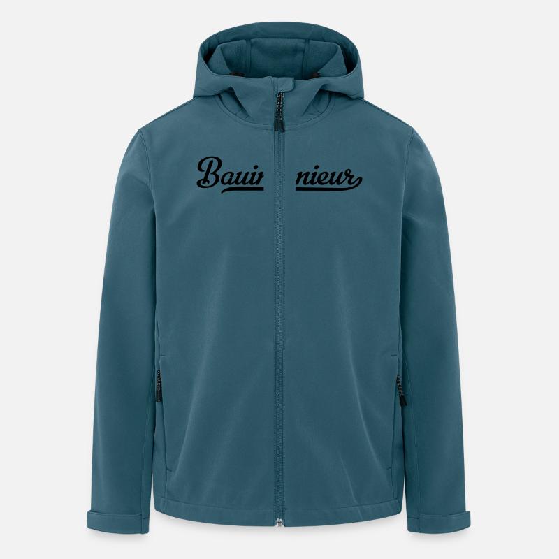 Bauingenieur - Recycelte Männer Softshell-Jacke von Stanley/Stella - Dunkles Petrol