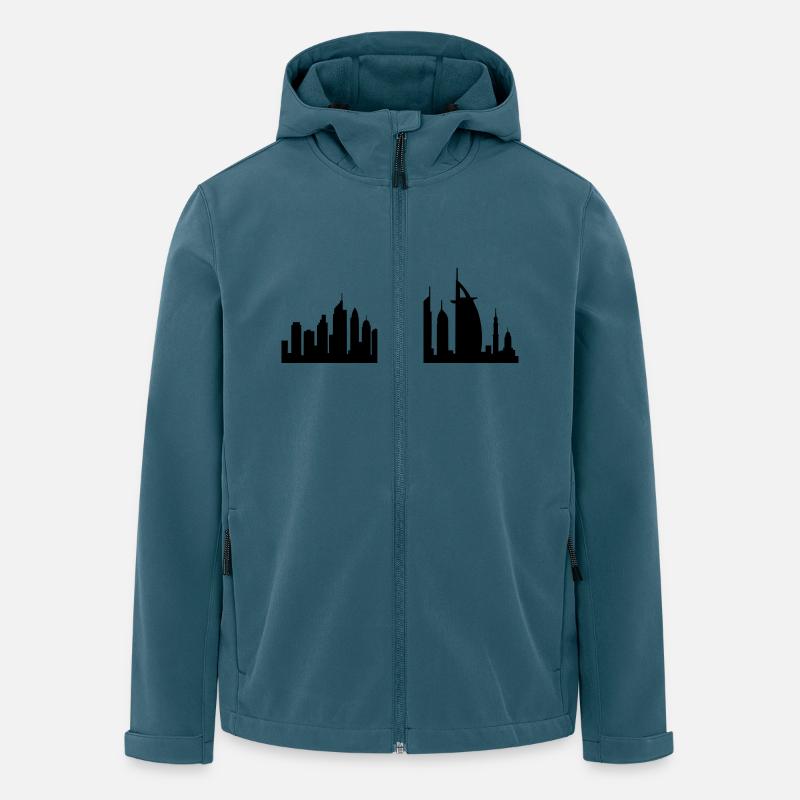 dubai skyline - Recycelte Männer Softshell-Jacke von Stanley/Stella - Dunkles Petrol