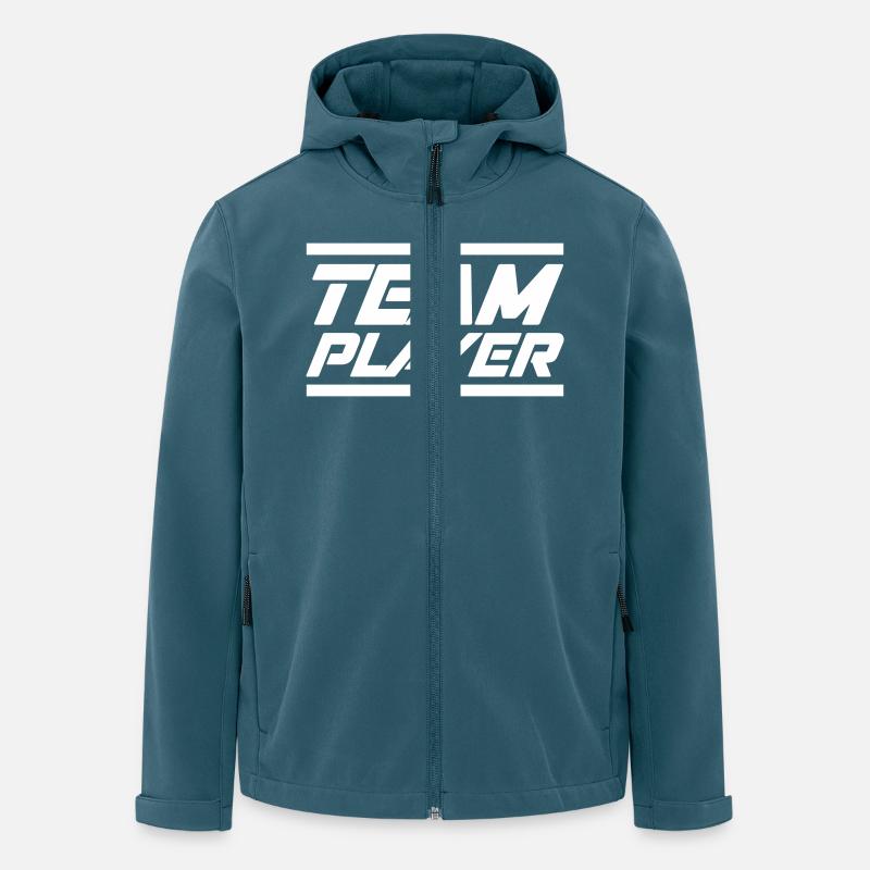 d’équipe - Veste softshell homme en polyester recyclé Stanley/Stella - bleu pétrole foncé