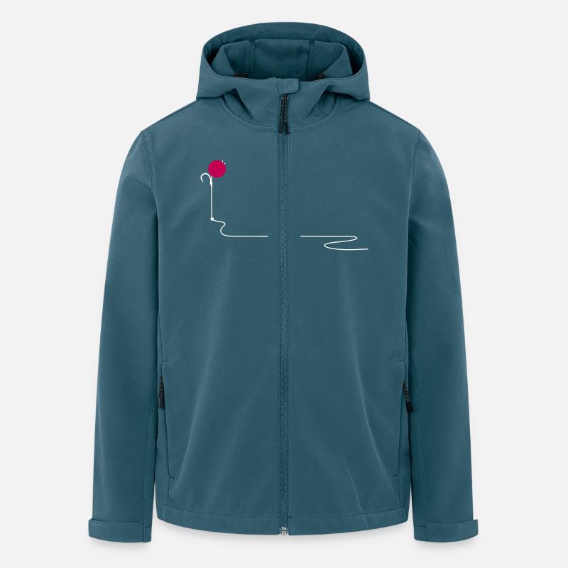 Karpfenangeln / Pop Up Rig - Recycelte Männer Softshell-Jacke von Stanley/Stella - Dunkles Petrol