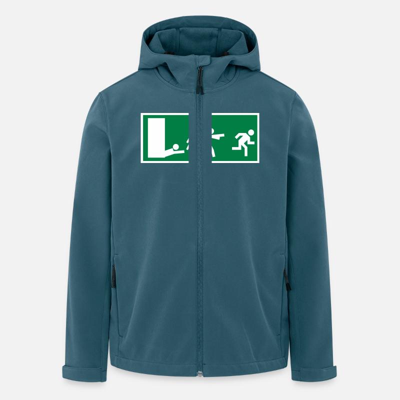 ZOMBIESNOEXIT - Recycelte Männer Softshell-Jacke von Stanley/Stella - Dunkles Petrol