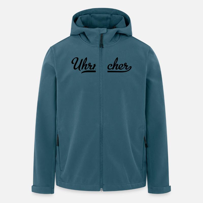 Uhrmacher - Recycelte Männer Softshell-Jacke von Stanley/Stella - Dunkles Petrol