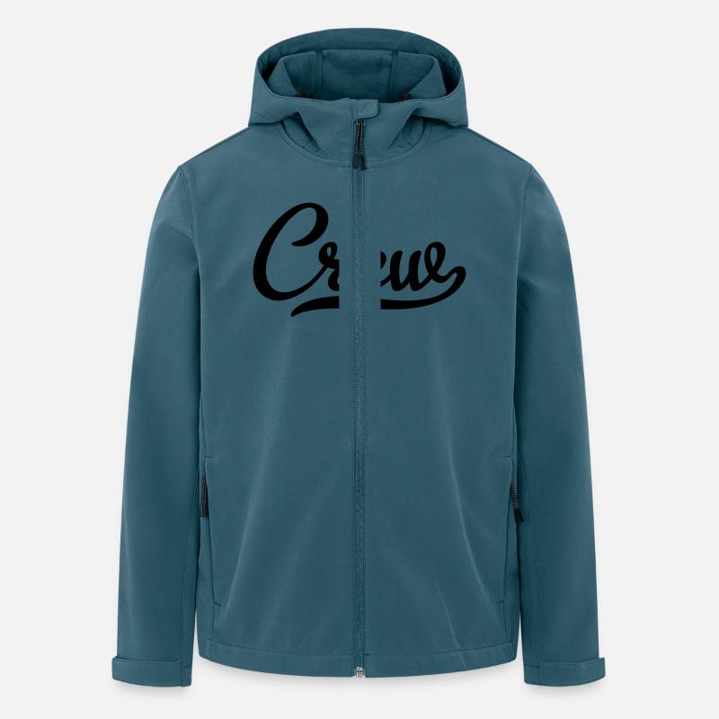 Équipage - Veste softshell homme en polyester recyclé Stanley/Stella - bleu pétrole foncé