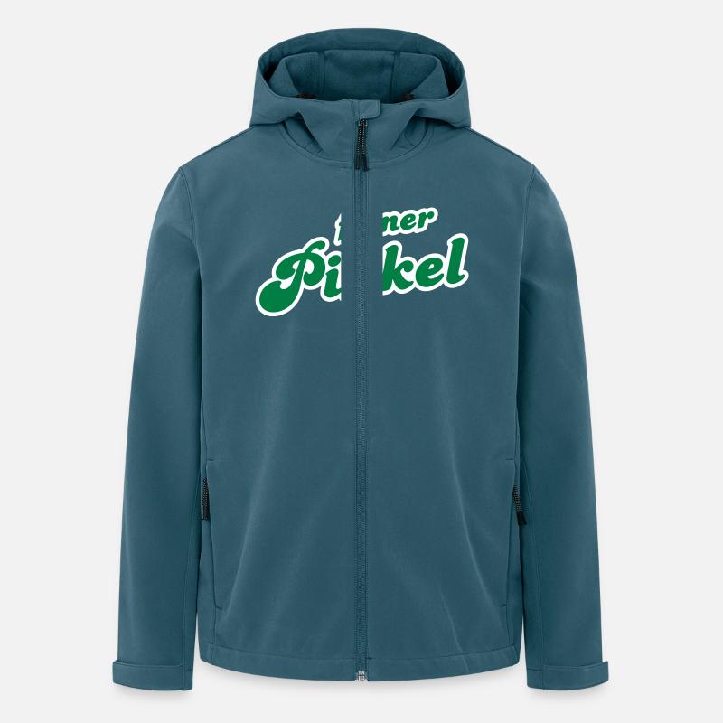 feiner Pinkel (2c) - Recycelte Männer Softshell-Jacke von Stanley/Stella - Dunkles Petrol