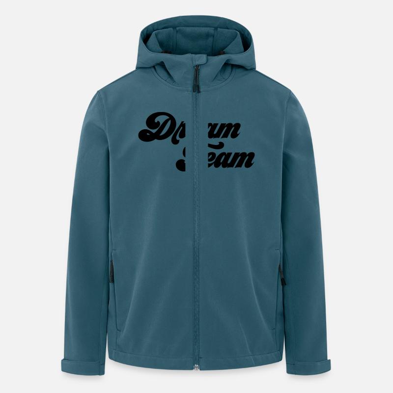 Dream Team - Recycelte Männer Softshell-Jacke von Stanley/Stella - Dunkles Petrol