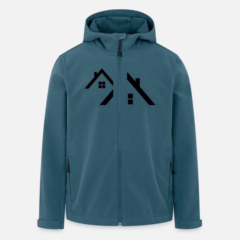 Dach - Recycelte Männer Softshell-Jacke von Stanley/Stella - Dunkles Petrol