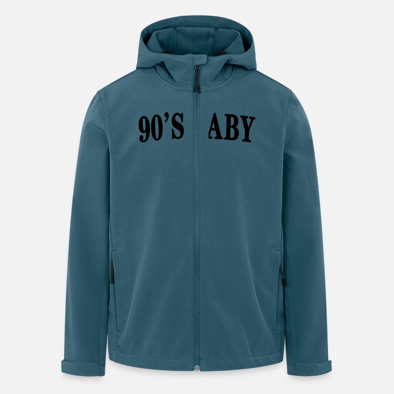 bébé des années 90 - Veste softshell homme en polyester recyclé Stanley/Stella - bleu pétrole foncé