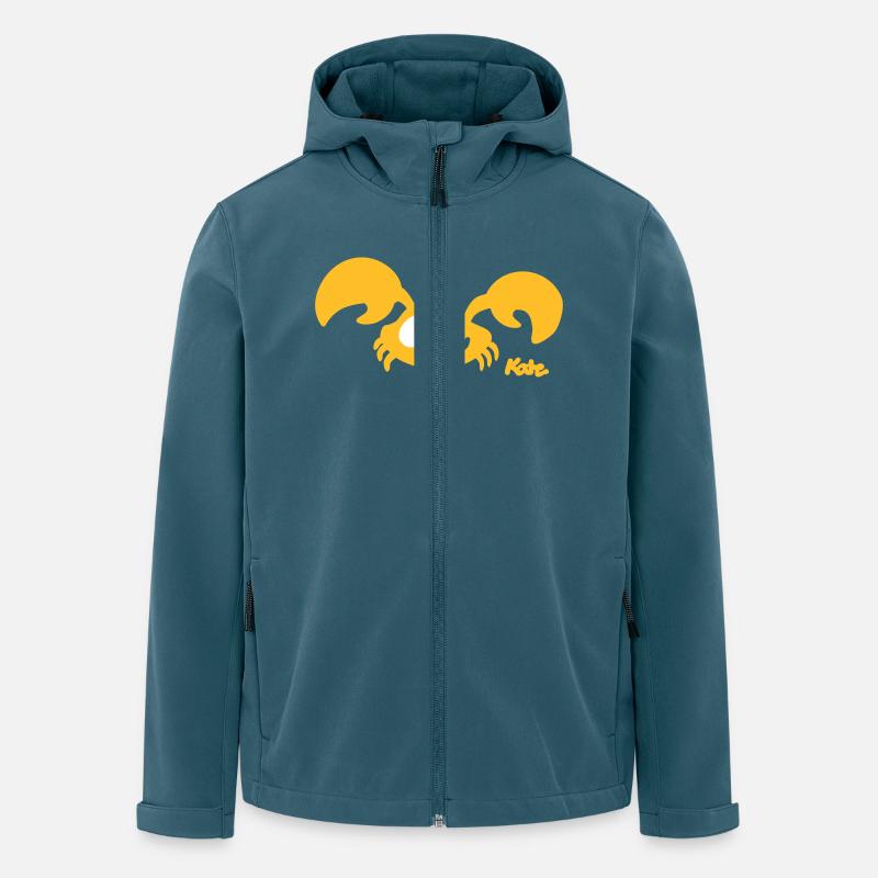 Krebs (2c) - Recycelte Männer Softshell-Jacke von Stanley/Stella - Dunkles Petrol