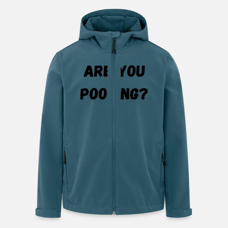 arr tu fais caca - Veste softshell homme en polyester recyclé Stanley/Stella - bleu pétrole foncé