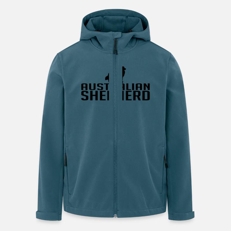AUSTRALIAN SHEPHERD Hunderasse - Recycelte Männer Softshell-Jacke von Stanley/Stella - Dunkles Petrol