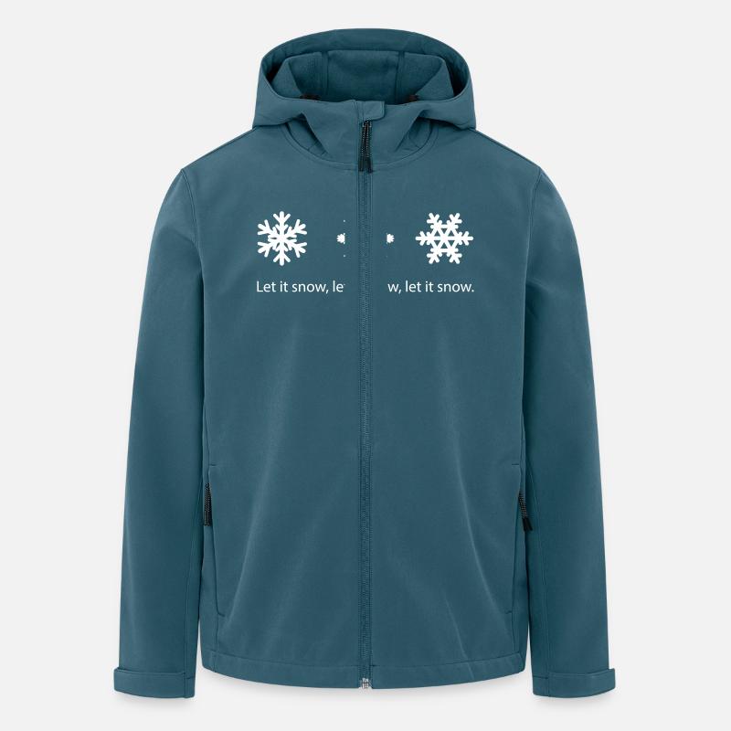 Let it snow - Recycelte Männer Softshell-Jacke von Stanley/Stella - Dunkles Petrol