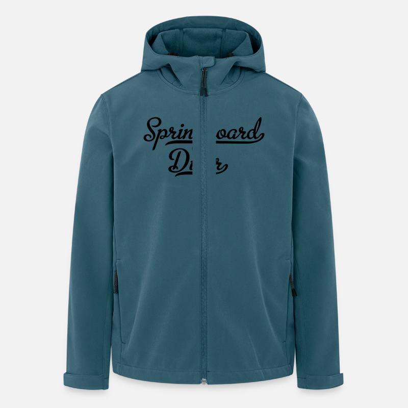 Wasserspringer - Recycelte Männer Softshell-Jacke von Stanley/Stella - Dunkles Petrol