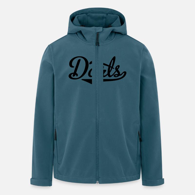 Fléchettes - Veste softshell homme en polyester recyclé Stanley/Stella - bleu pétrole foncé