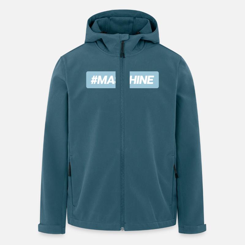 #Maschine - Recycelte Männer Softshell-Jacke von Stanley/Stella - Dunkles Petrol