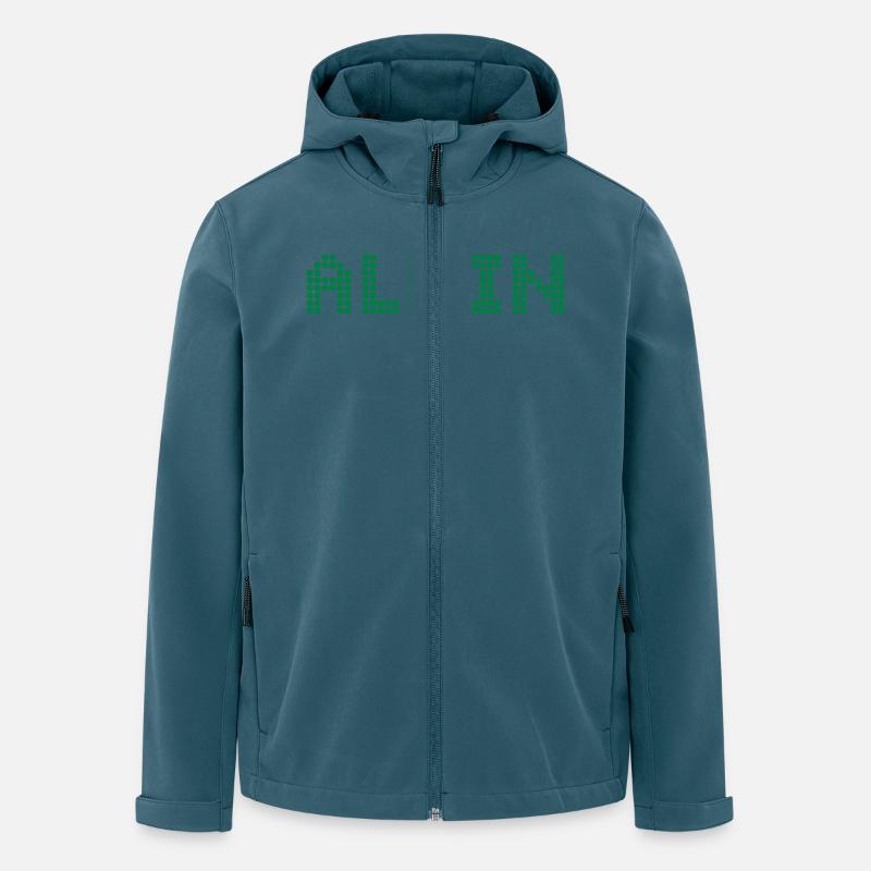 ALL IN - Alles oder nichts - Recycelte Männer Softshell-Jacke von Stanley/Stella - Dunkles Petrol