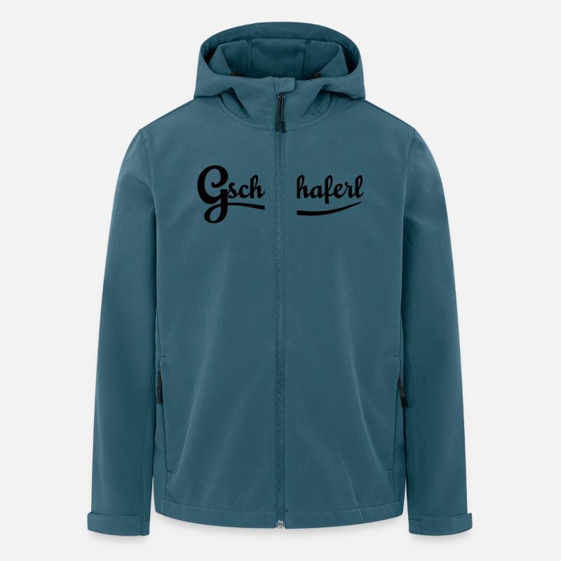 Gscheidhaferl - für liebenswerte Klugscheißer - Recycelte Männer Softshell-Jacke von Stanley/Stella - Dunkles Petrol