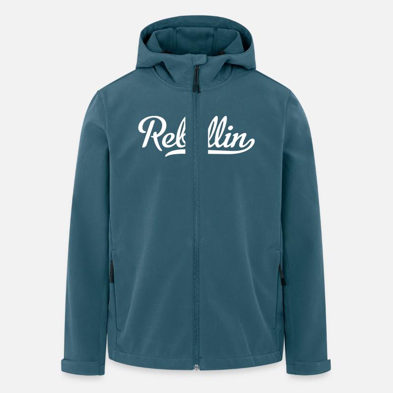 Rebellin - Recycelte Männer Softshell-Jacke von Stanley/Stella - Dunkles Petrol