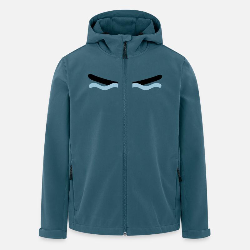 Delfinschwimmen - Recycelte Männer Softshell-Jacke von Stanley/Stella - Dunkles Petrol