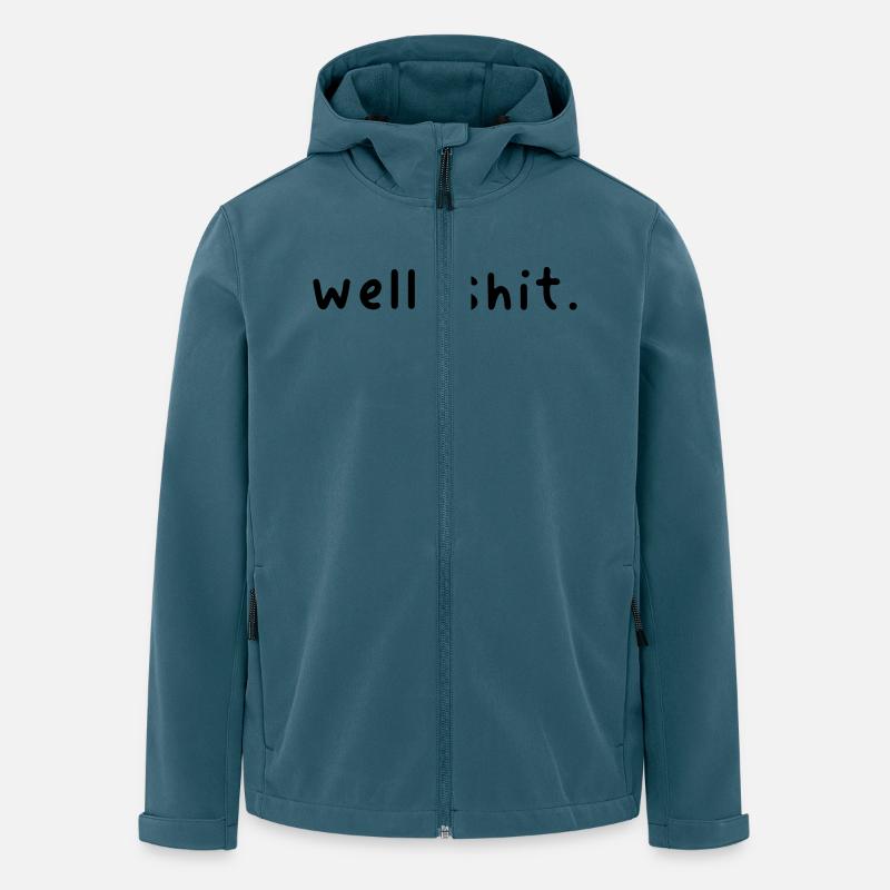 Oh Scheiße - Recycelte Männer Softshell-Jacke von Stanley/Stella - Dunkles Petrol