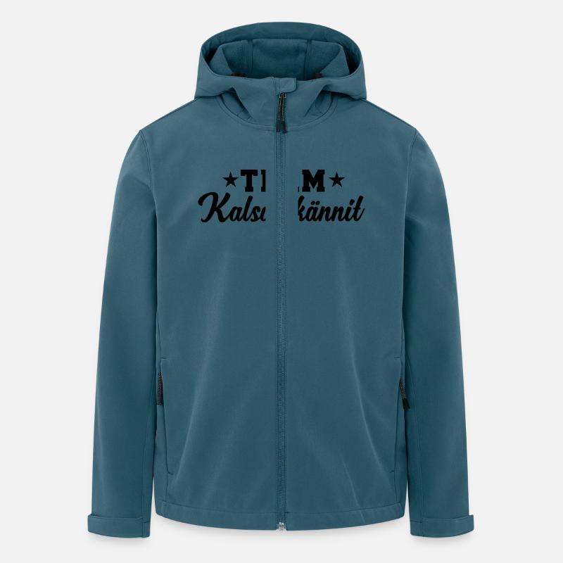 Team Kalsarikännit - Recycelte Männer Softshell-Jacke von Stanley/Stella - Dunkles Petrol