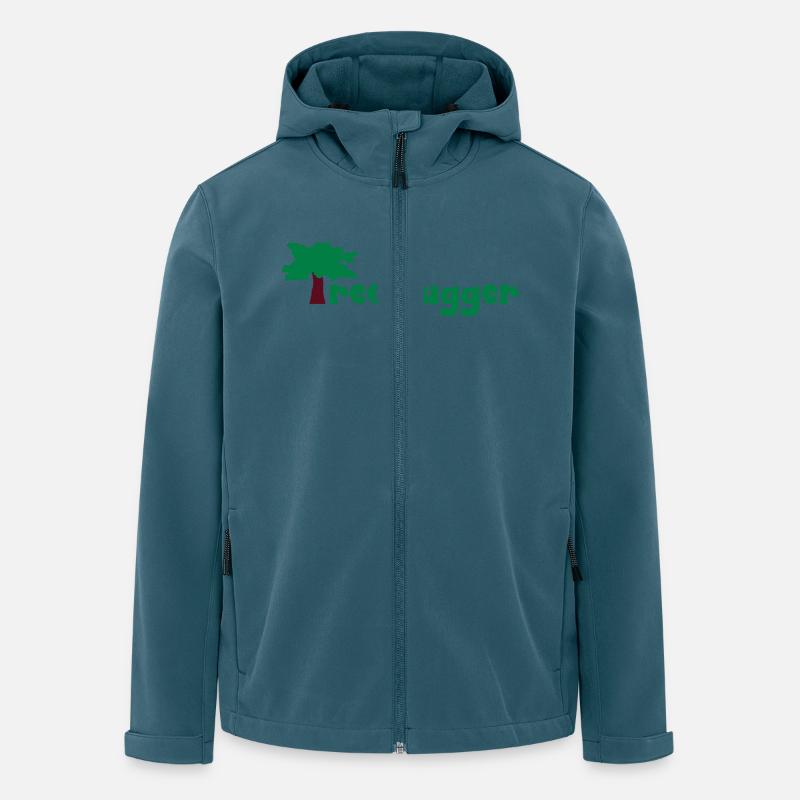 Tree Hugger - Recycelte Männer Softshell-Jacke von Stanley/Stella - Dunkles Petrol