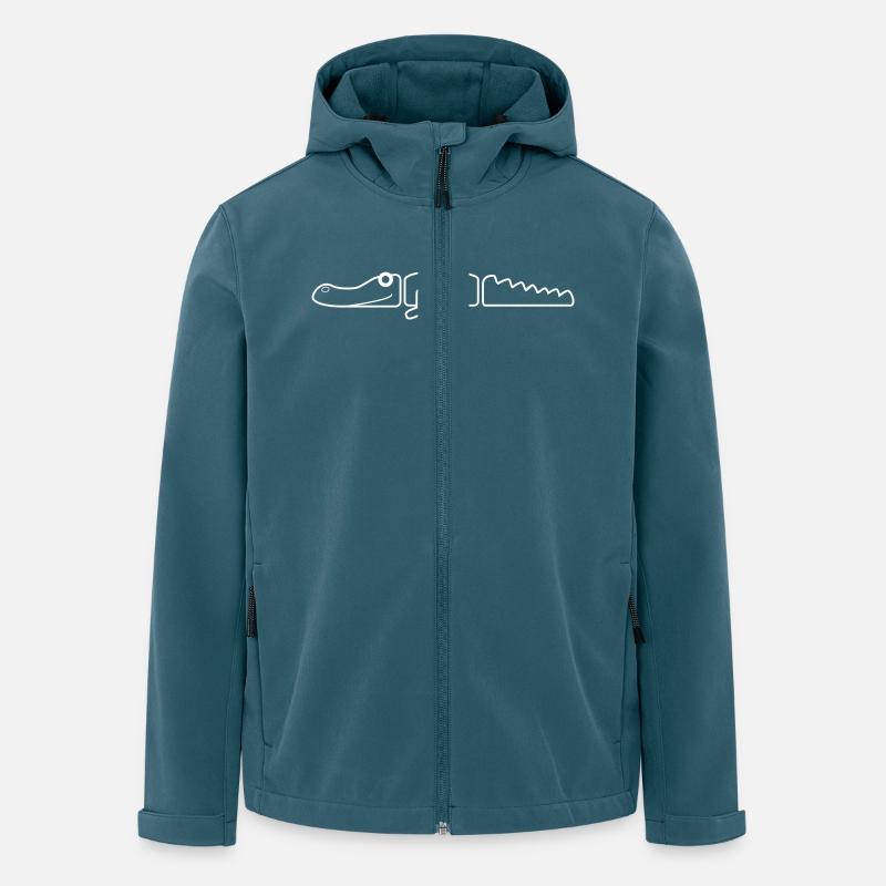 Crocodile outline - Recycelte Männer Softshell-Jacke von Stanley/Stella - Dunkles Petrol