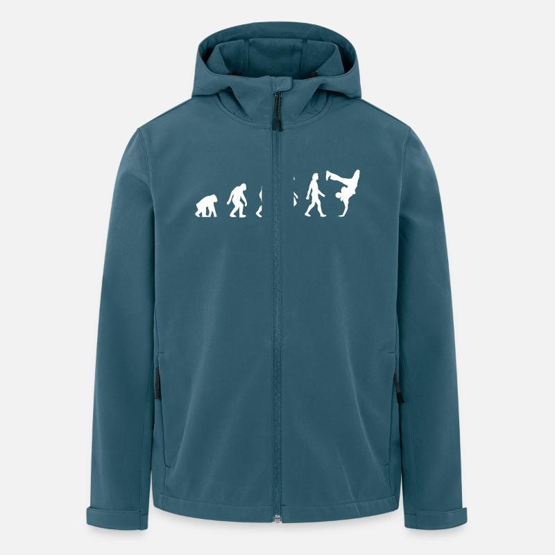 Die Evolution des Breakdancing - Recycelte Männer Softshell-Jacke von Stanley/Stella - Dunkles Petrol