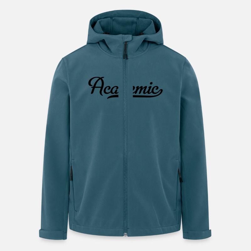 Academiker - Recycelte Männer Softshell-Jacke von Stanley/Stella - Dunkles Petrol