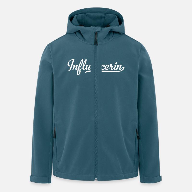 Influencerin - Recycelte Männer Softshell-Jacke von Stanley/Stella - Dunkles Petrol