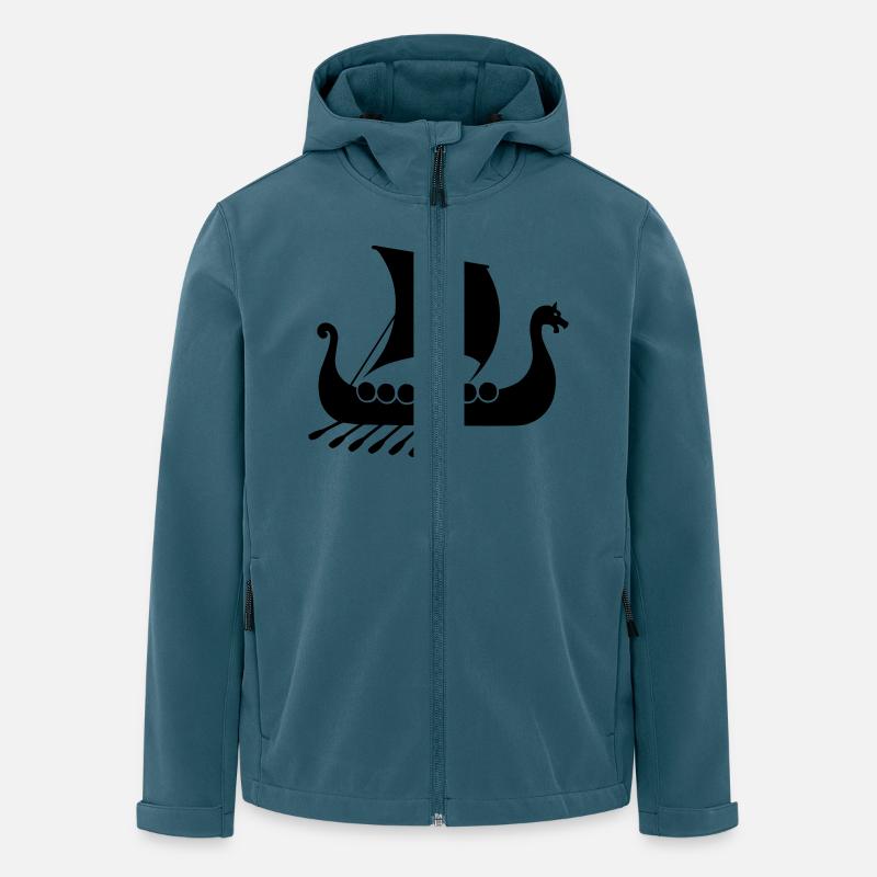 wikinger schiff - Recycelte Männer Softshell-Jacke von Stanley/Stella - Dunkles Petrol