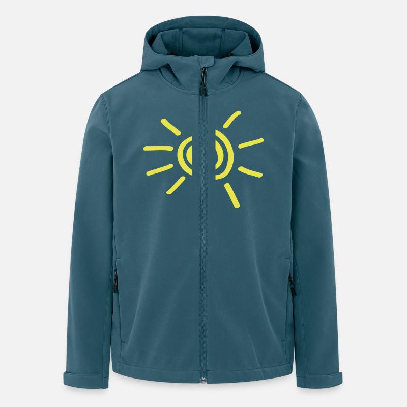 sun_f1 - Recycelte Männer Softshell-Jacke von Stanley/Stella - Dunkles Petrol
