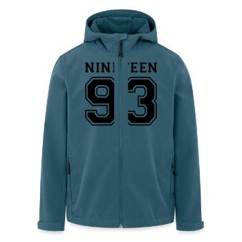 1993 - Recycelte Männer Softshell-Jacke von Stanley/Stella - Dunkles Petrol - Vorne - AI Model Male 185 light (185cm)