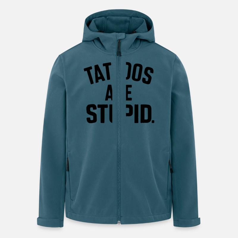 Tattoos sind dumm - Recycelte Männer Softshell-Jacke von Stanley/Stella - Dunkles Petrol