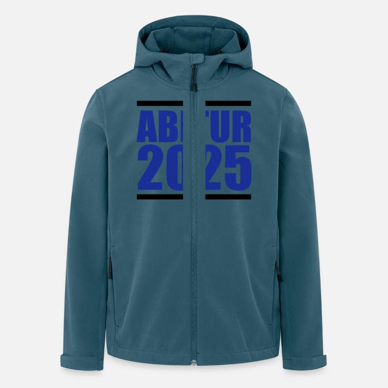 abitur 2025 - Recycelte Männer Softshell-Jacke von Stanley/Stella - Dunkles Petrol